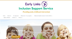 Desktop Screenshot of earlylinks.org.au