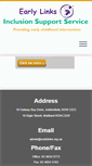 Mobile Screenshot of earlylinks.org.au